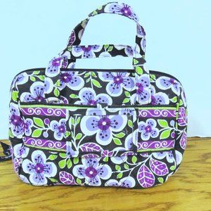 Vera Bradley " Plum Petals" Cosmetic Bag